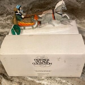 Department 56 sleightrde Vintage Horse & Sleigh Figurine 6511-0 with packaging